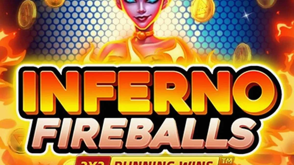 Tampilan visual slot Inferno Fireballs dengan nuansa api yang membara